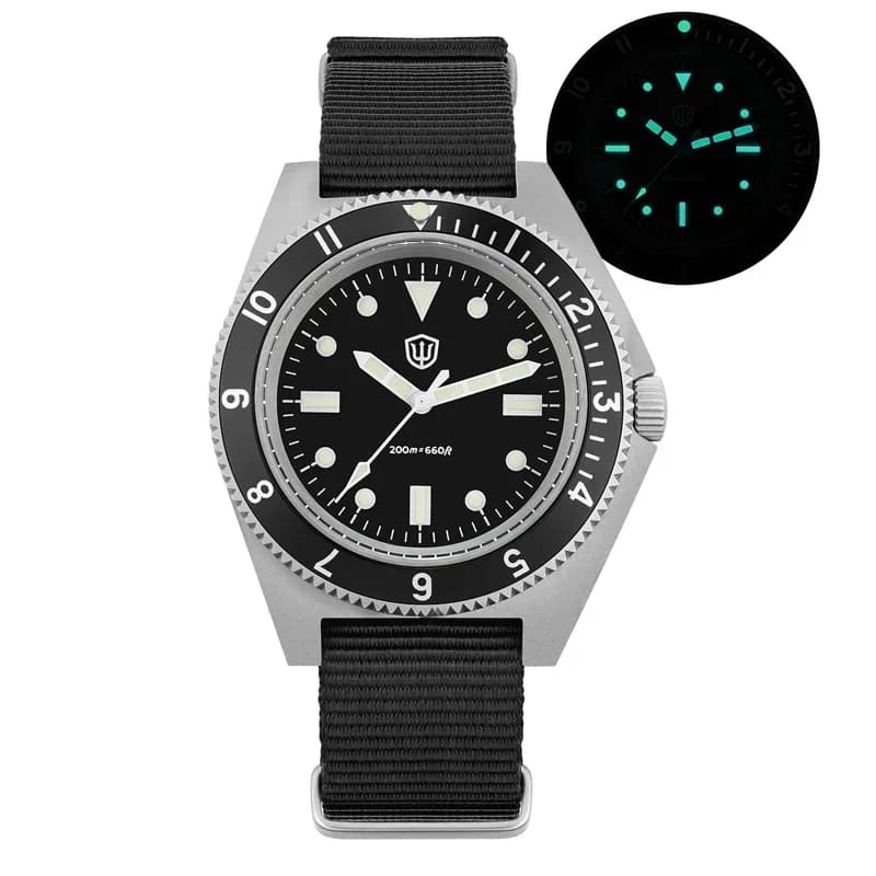 Watchdives WD1972 Quartz Watch VH31 Sweep Seconds Movement Sapphire Crystal BGW9 Luminous 20Bar Waterproof Vintage Men Watches