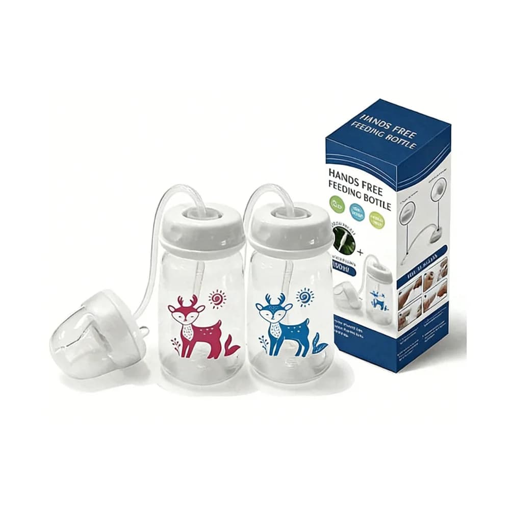 Baby Bottle with Straw Anti-Choke Design