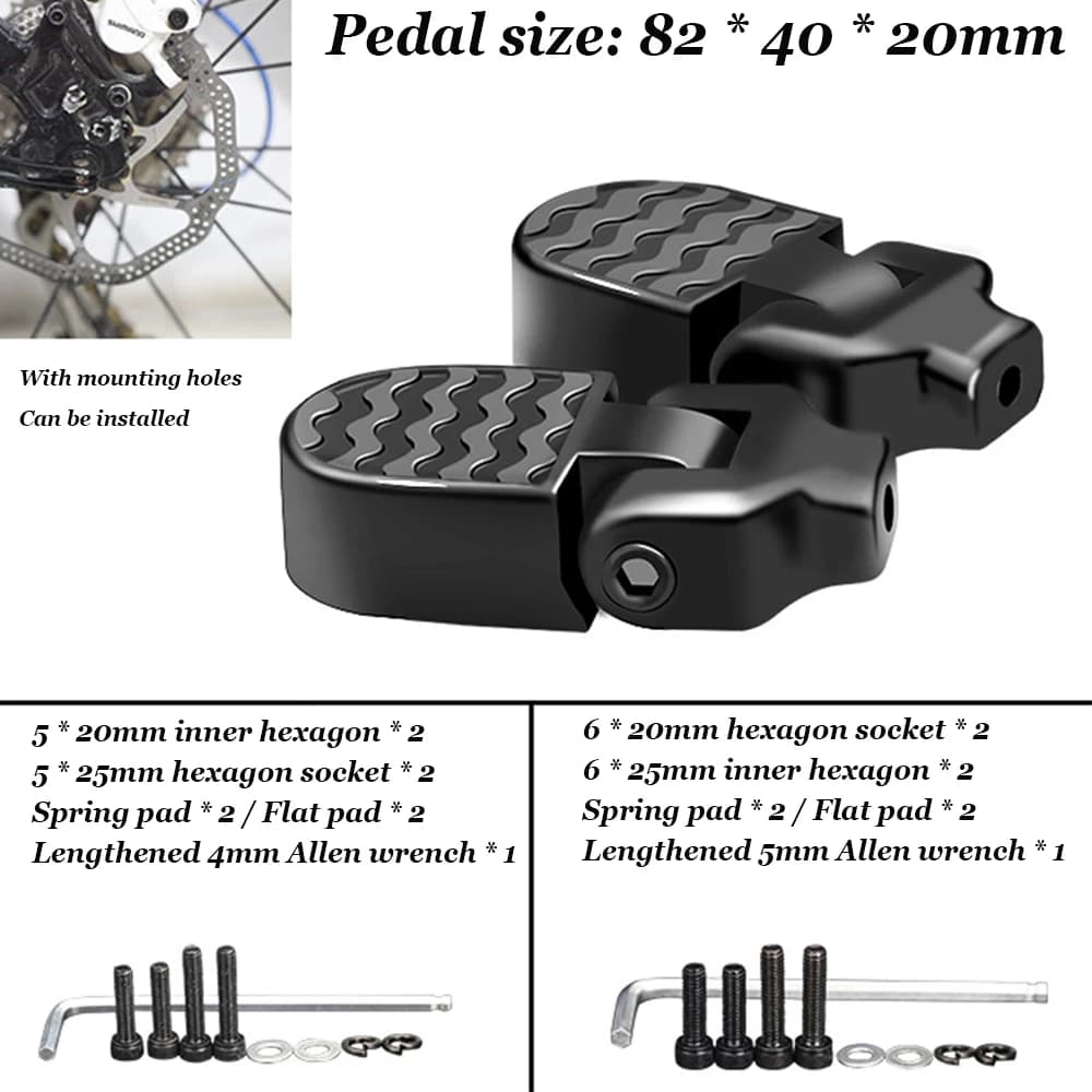 Folding Bicycle Pedal with Stand Mount