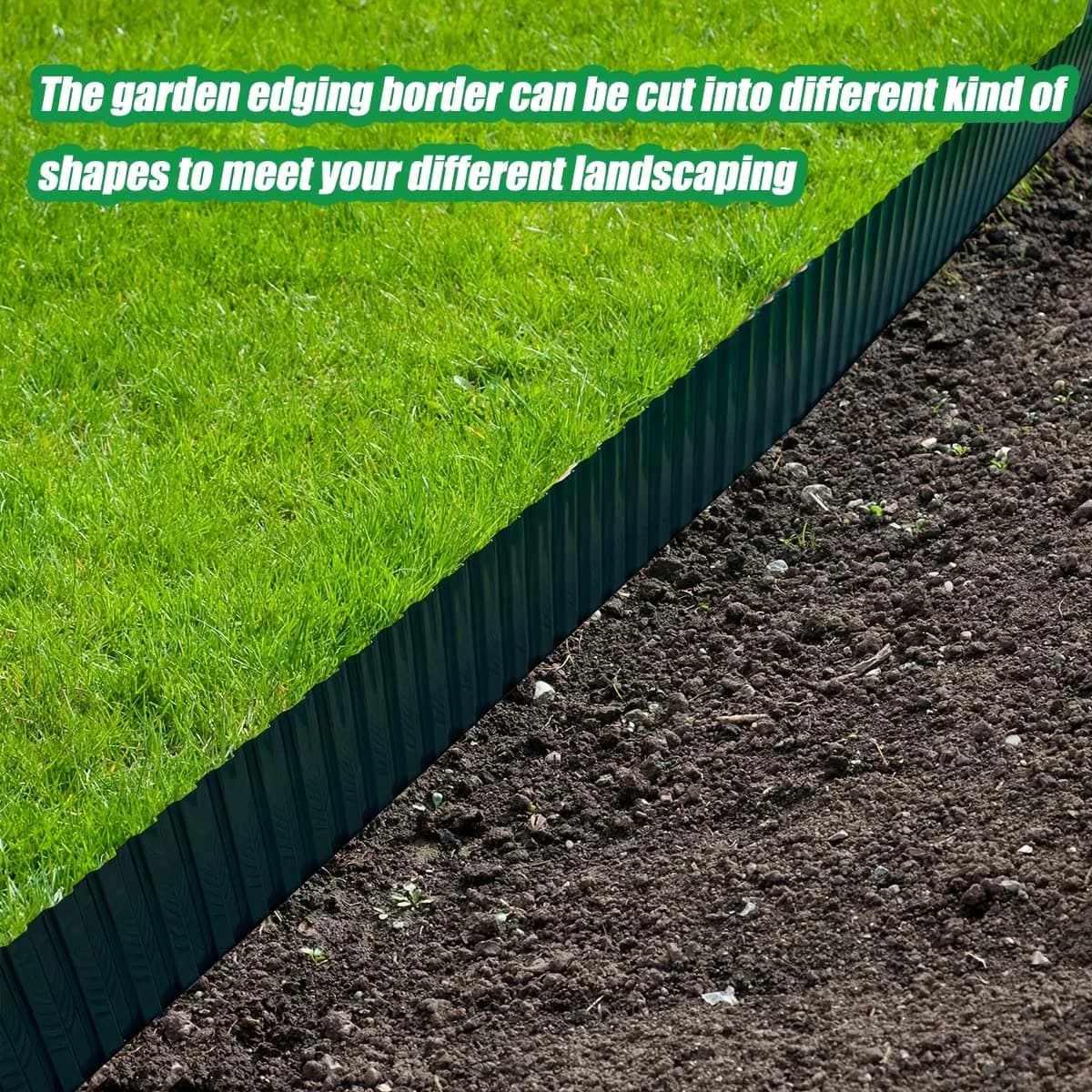 Garden Grass Lawn Edge Border Fence Path Flexible Lawn Edging Border Fence Green Outdoor Landscape Garden Decor 10cm x 9M