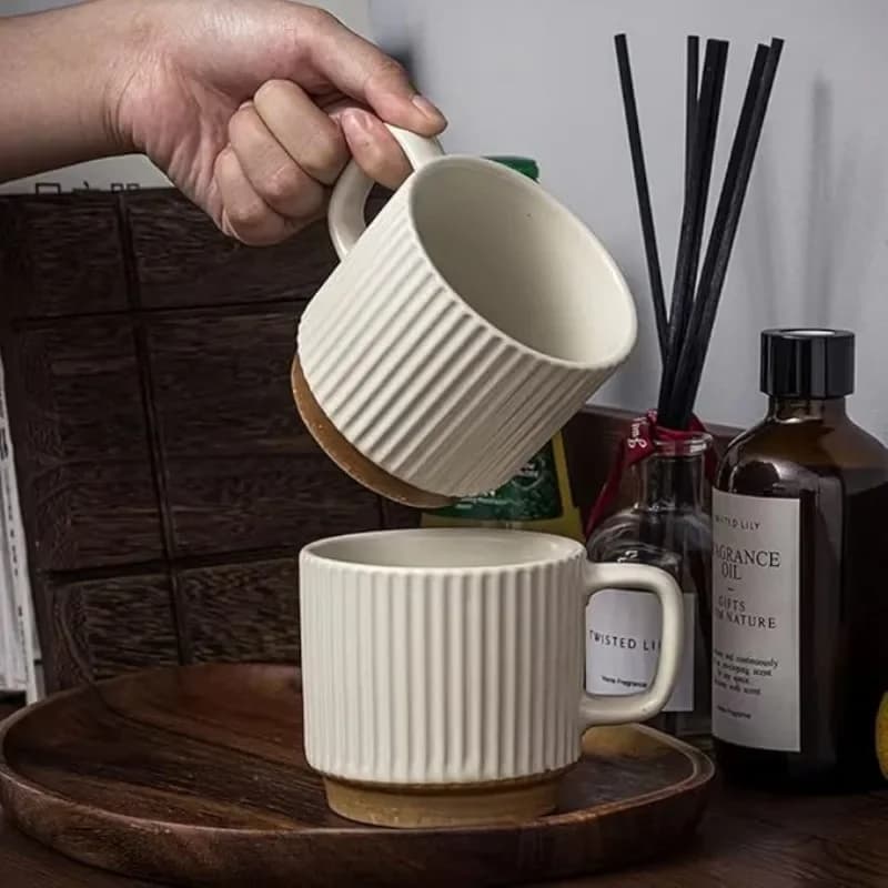 Ceramic Coffee Mugs Set of 2