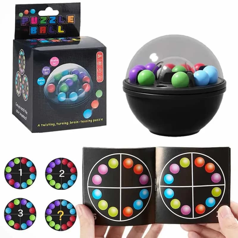 Rotating Magic Bead Puzzle Ball