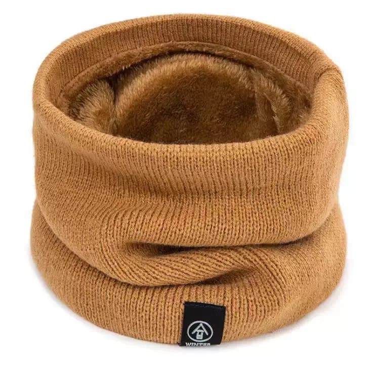 Winter Knit Neck Scarf with Mask Coverage