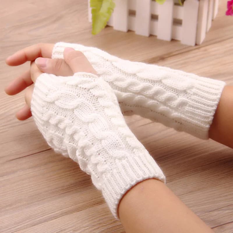 Women's Fingerless Hand Warmer Gloves