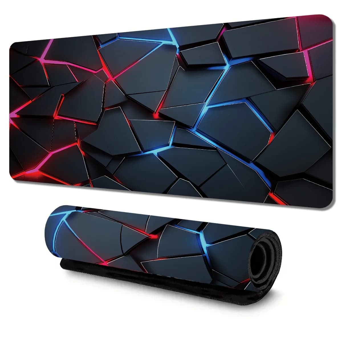 Large Gaming Mouse Pad 90x40 Red Blue Gradient