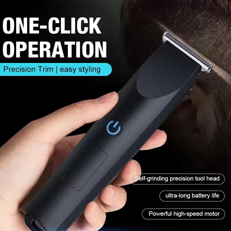 Electric Hair Trimmer with Adjustable Cutter Head