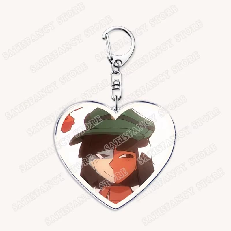 Hot Game Love Keychains for Accessories Bag Ena Dream BBQ Coral Glasses Taski Maiden Keyrings Jewelry Gamer Fans Gaming Gifts