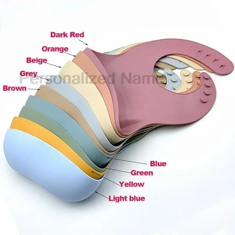 Silicone Baby Bib With Food Catcher Pocket