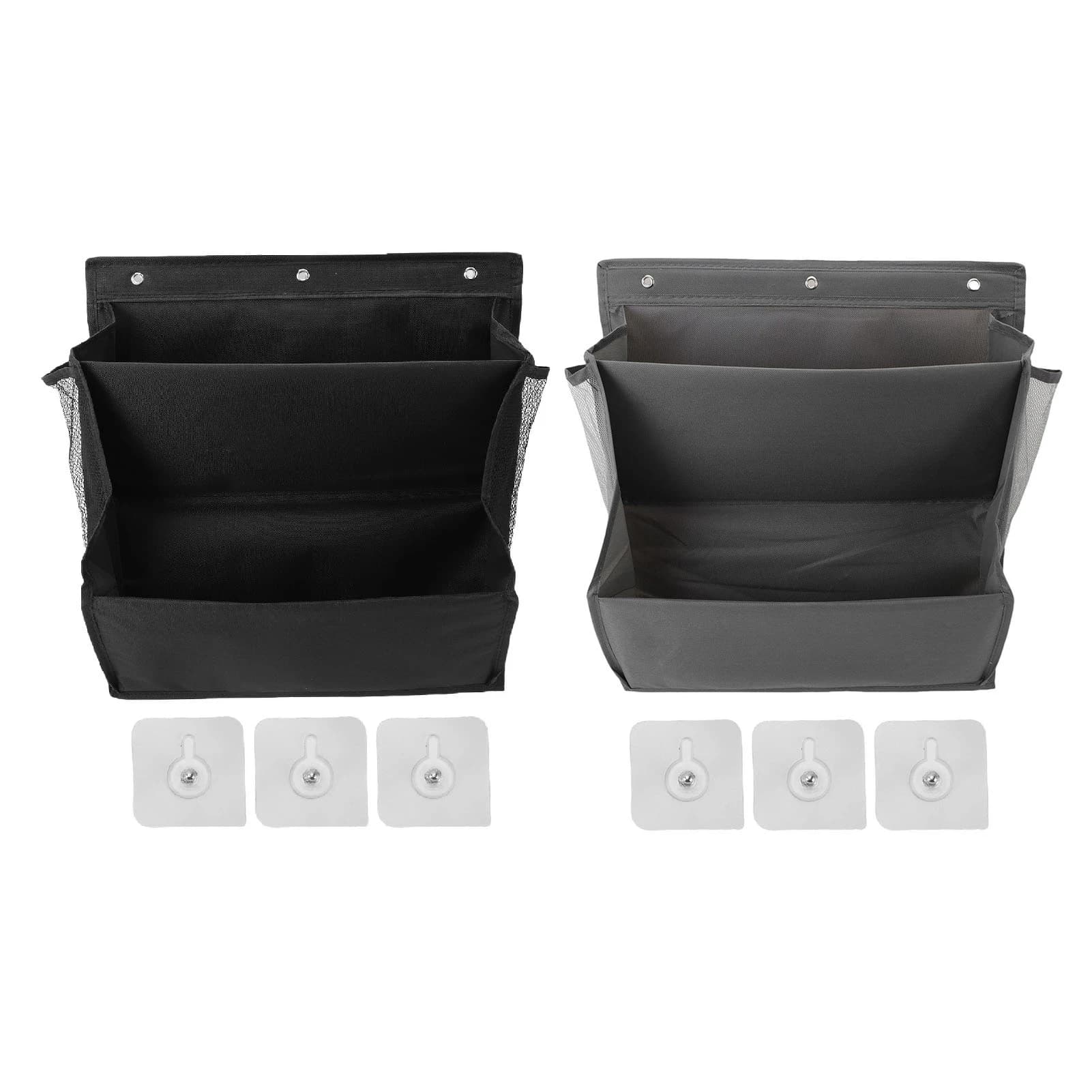 2-Tier Wall Hanging Shoe Organizer with Adhesive Hooks