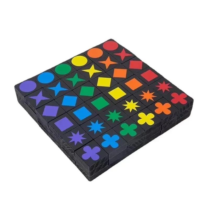Hot Children's Educational Toys Qwirkle Wooden Chess Parent-child Interactive Games Kids Adult Hobbies Gifts Learning Toys Play