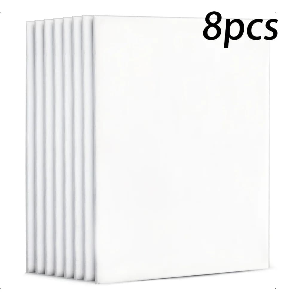Canvas Panels Gesso Primed White