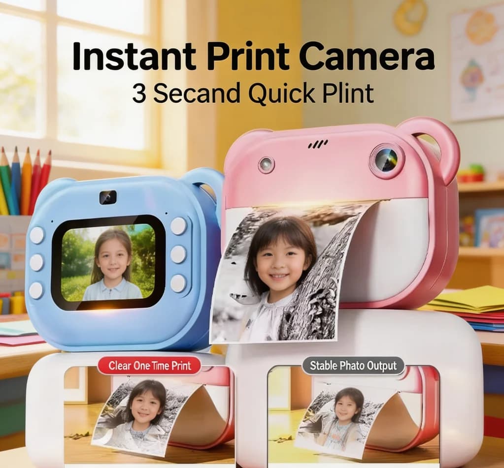 Kids Digital Camera with Instant Printing