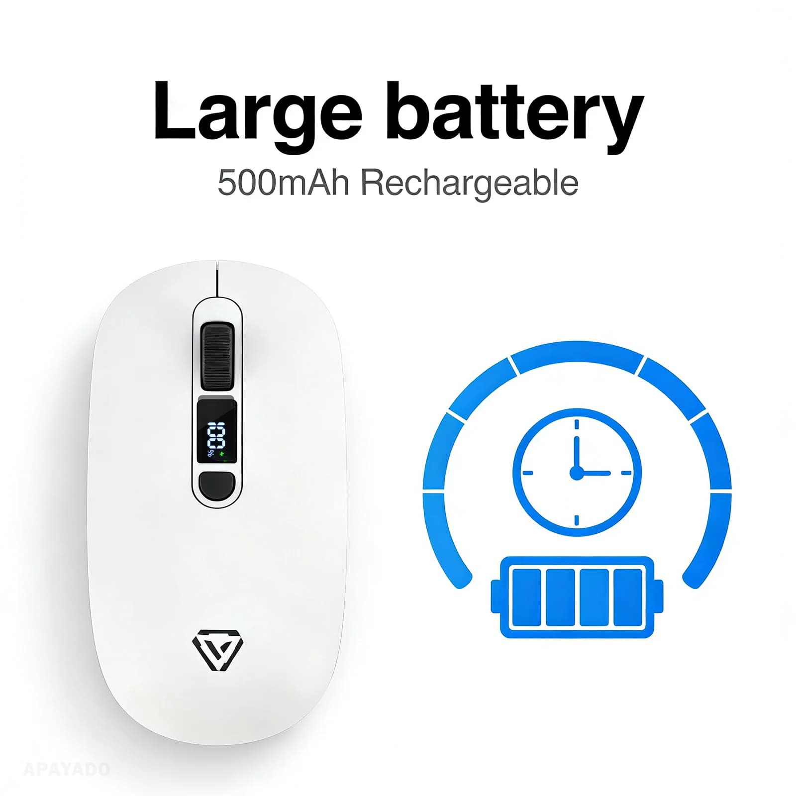 Wireless Silent Mouse with Dual Mode
