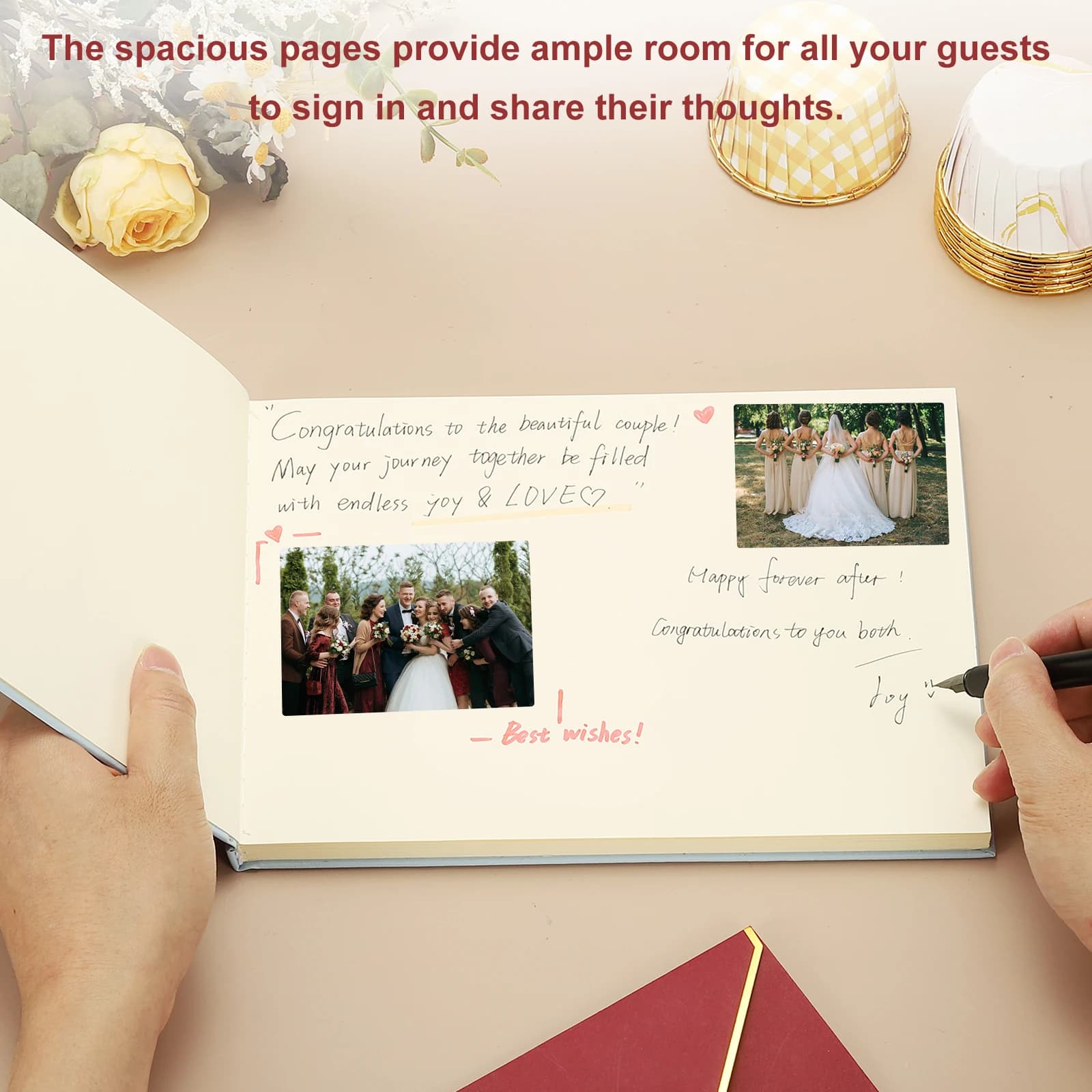 Elegant Leather Guest Book