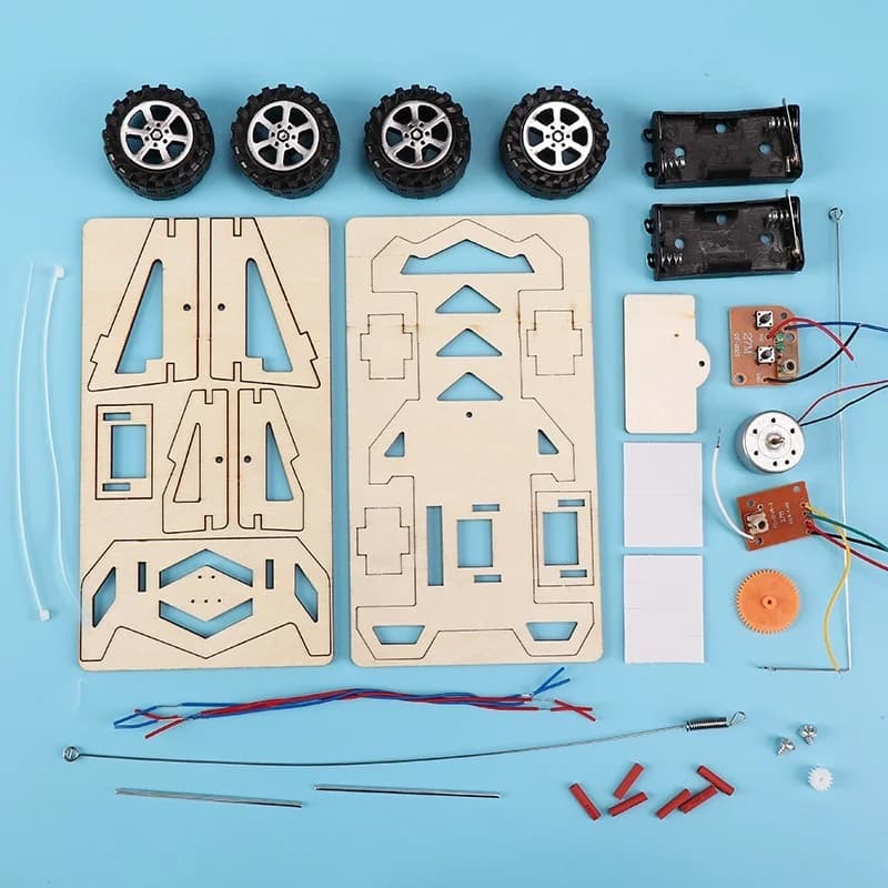 DIY Wooden Remote Control Racing Car