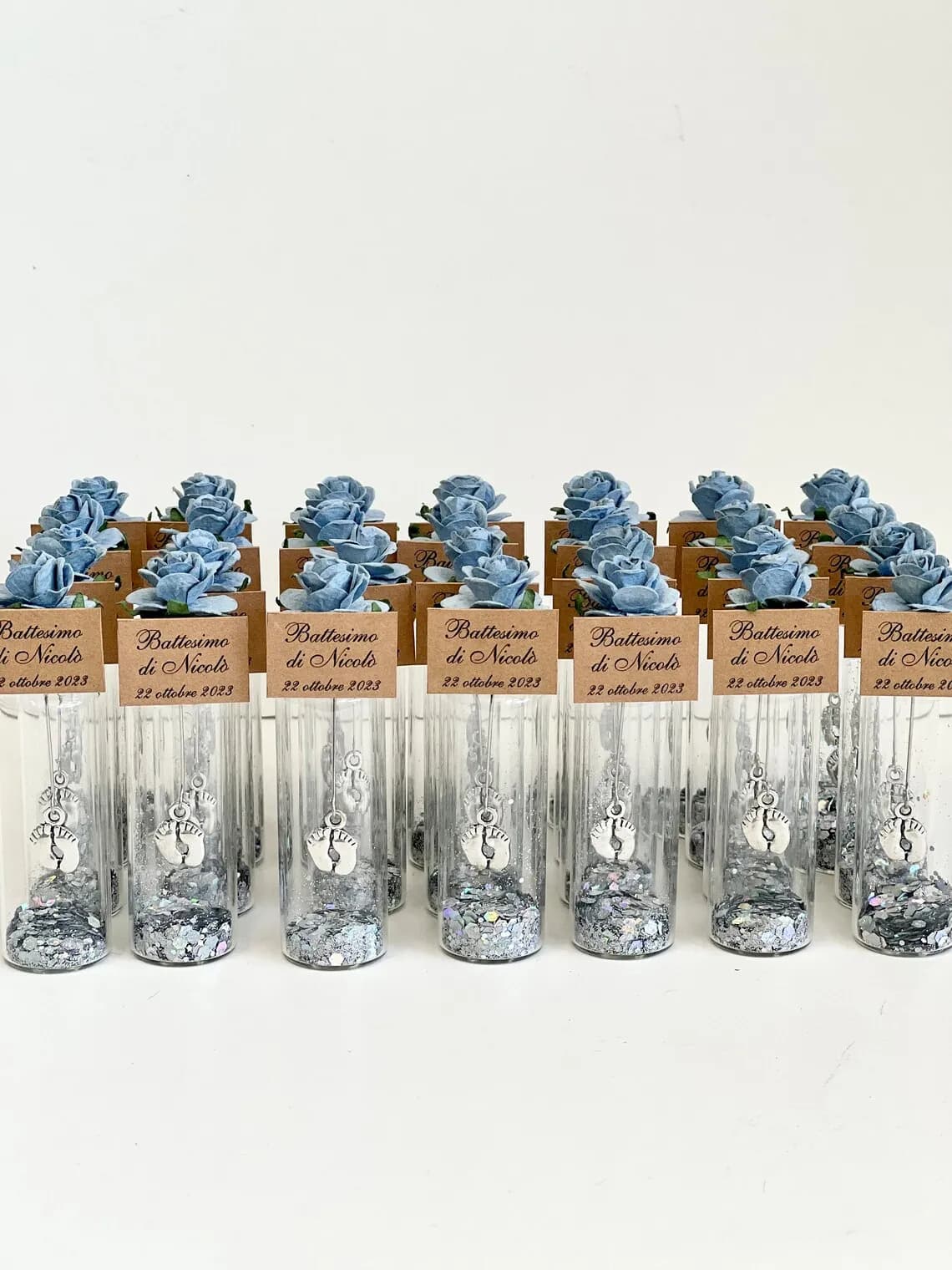 Personalized Glass Dome Rose Favors