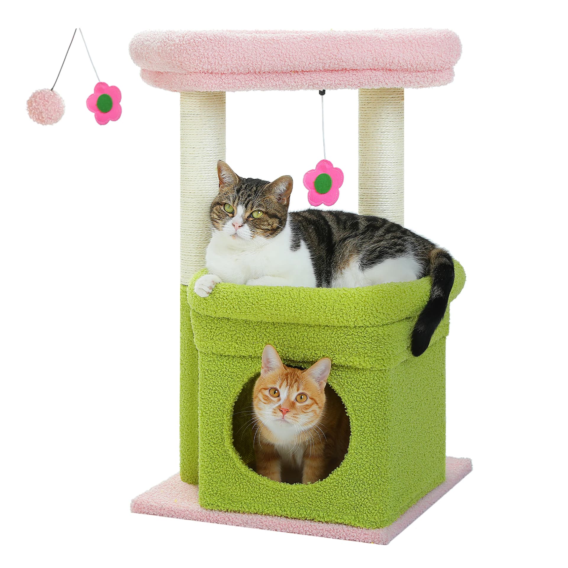 Cat Tree Tower with Condo and Sisal Posts