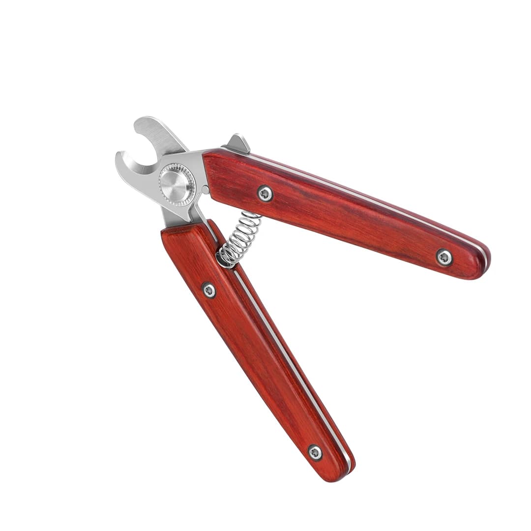 Pet Nail Clippers with Wooden Handle