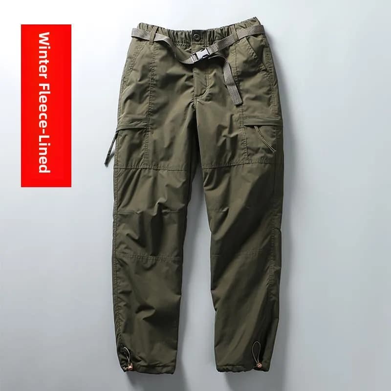 Men's Winter Fleece Lined Outdoor Work Pants