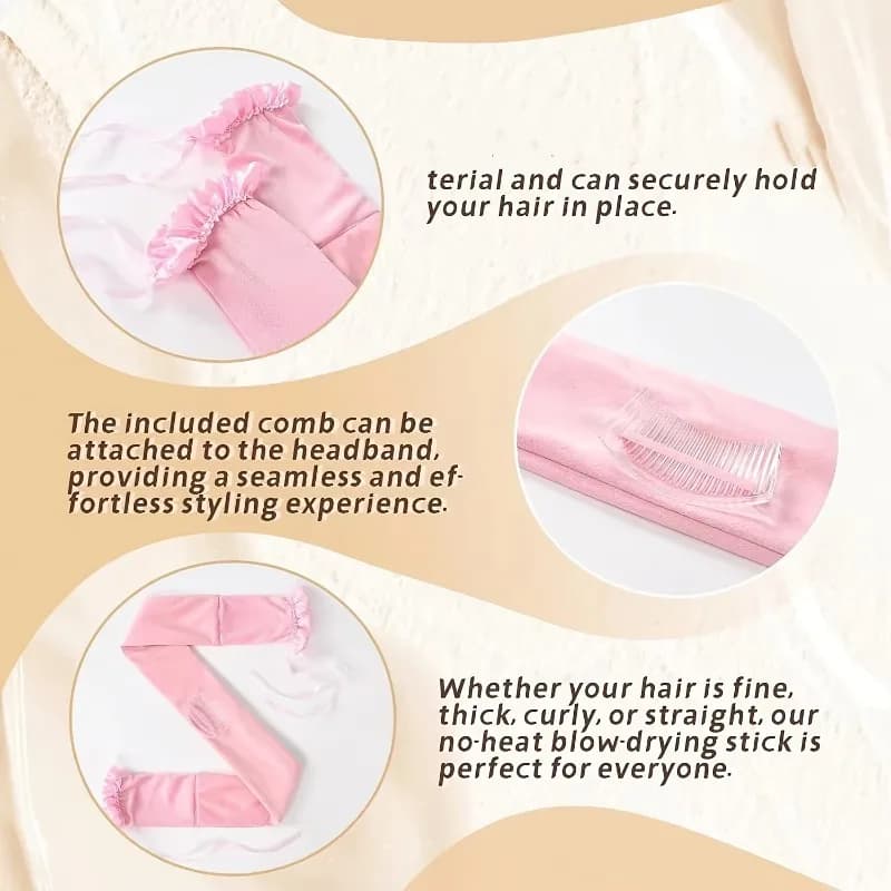 Manual Heatless Curling Wand with Comb