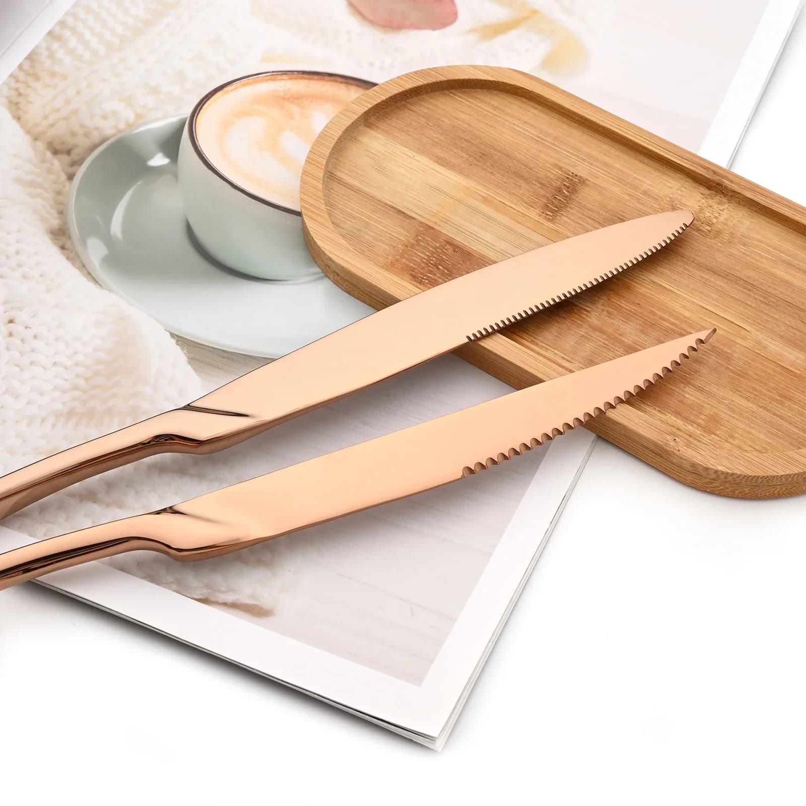 4-Piece Stainless Steel Dinner Knife Set
