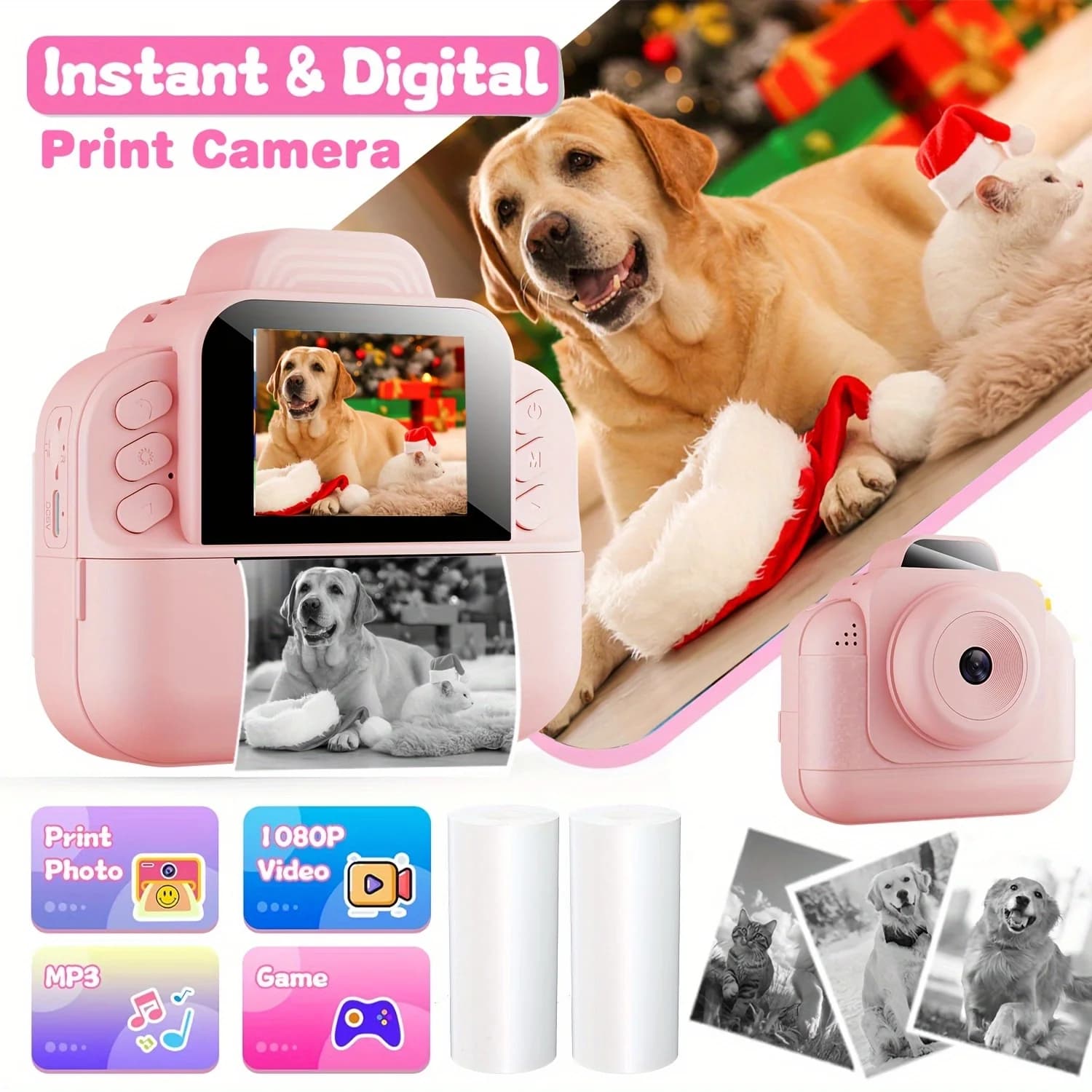 Instant Camera Kit with 1080P HD Video