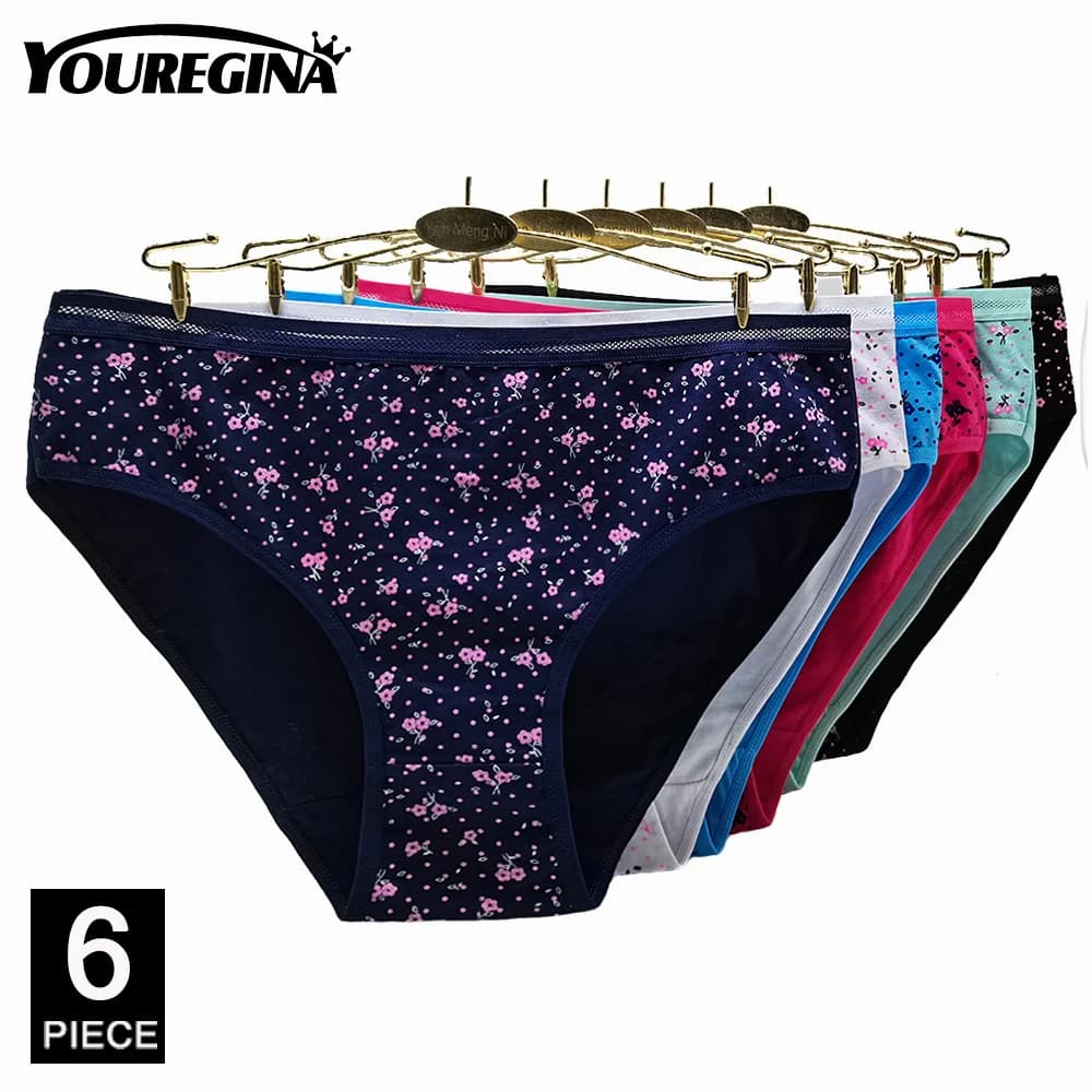 Women's Cotton Briefs Mid-Rise Six-Pack