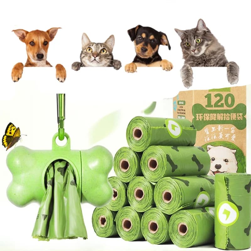 Bone-Shaped Dog Poop Bag Dispenser Holder