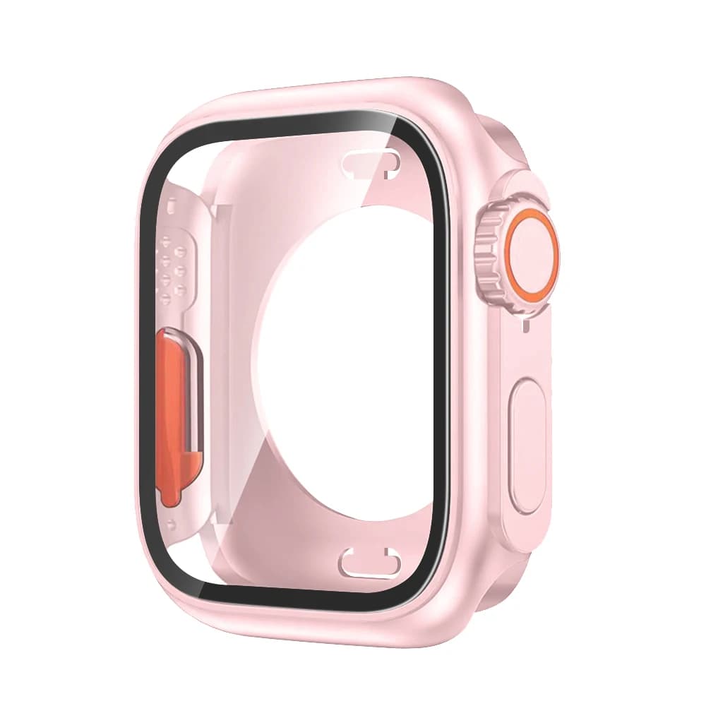 Screen Protector for Apple Watch Case 46mm 45mm 44mm 40mm 41mm 42mm Change To Ultra Hard Cover for iWatch 11 10 9 8 7 6 5 4 SE