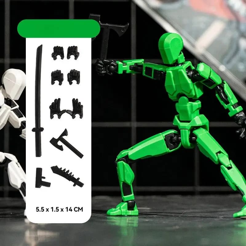 Multi-Jointed Action Figure with Accessories