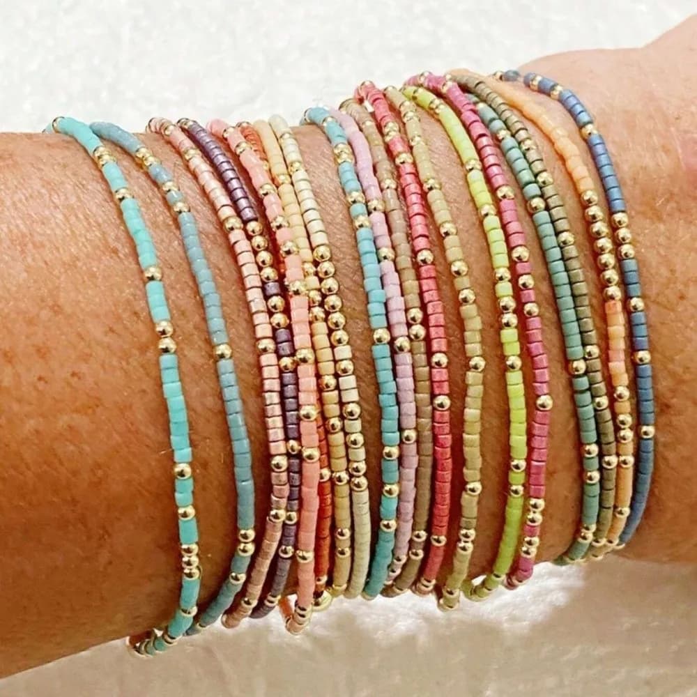 Colorful Beaded Bracelet Set