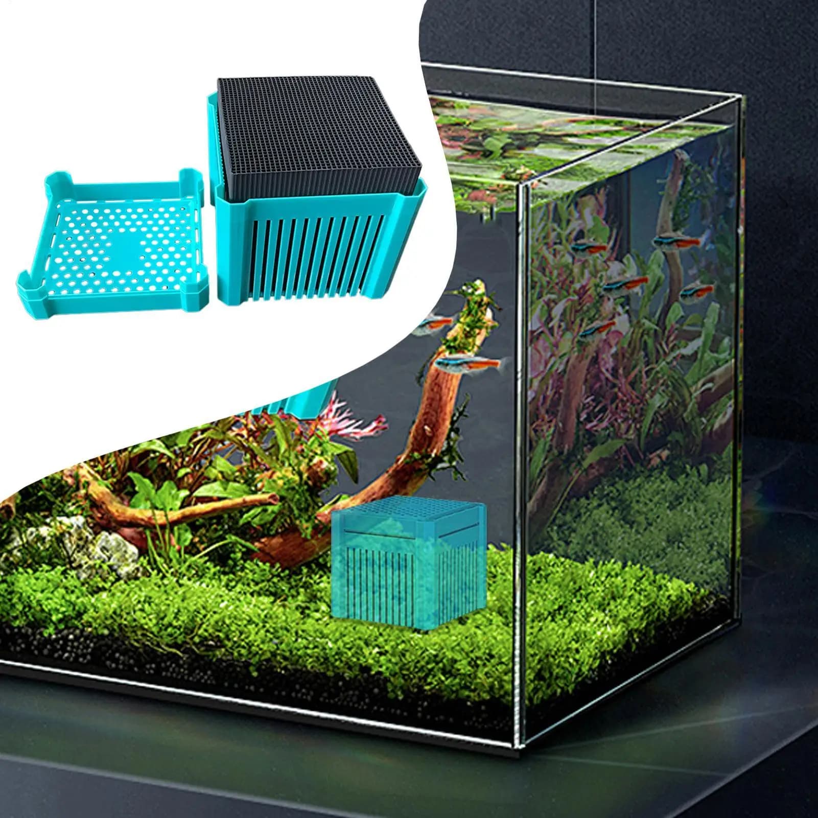 Aquarium Activated Carbon   Water Purifier Cube Filter for Fish Tank Aquarium Supplies Multifunctional Filtration Aid for Pools