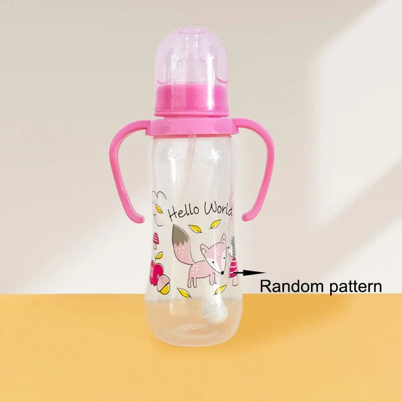 250ml Baby Bottle with Handle - Easy-to-Grip Feeding Bottle, Perfect as a Christmas Gift, Ideal for Water and Formula