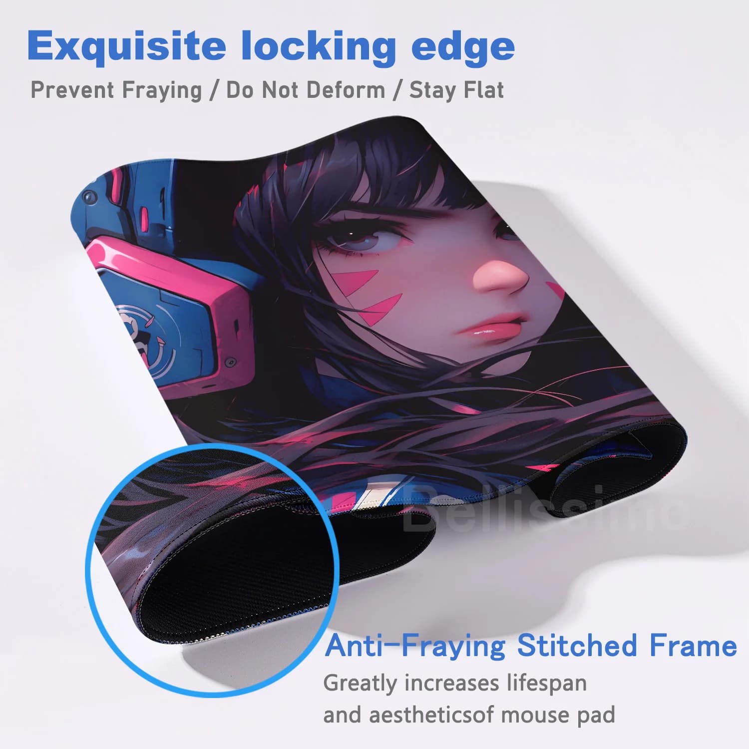 Gaming Accessories O-Overwatch D-D.va Mouse Pad Large Keyboard Mousepad Pc Cabinet Deskmat Xxl Extended Mats Gamer Mausepad