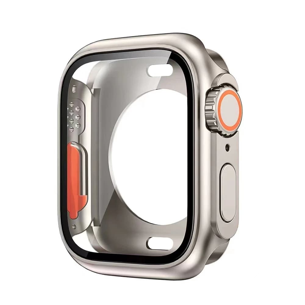Screen Protector for Apple Watch Case 46mm 45mm 44mm 40mm 41mm 42mm Change To Ultra Hard Cover for iWatch 11 10 9 8 7 6 5 4 SE