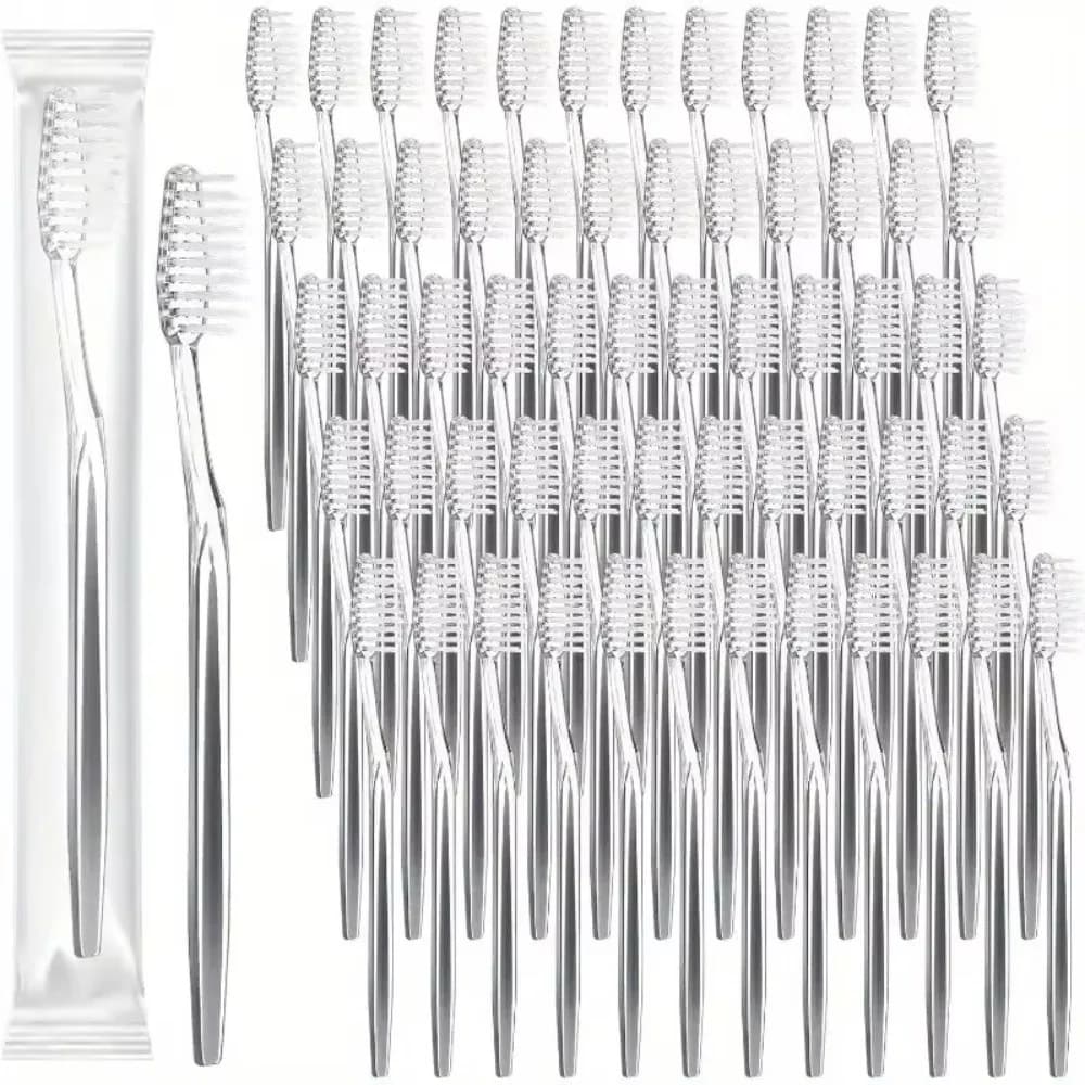 Disposable Travel Toothbrushes Soft Bristles 100 Pack