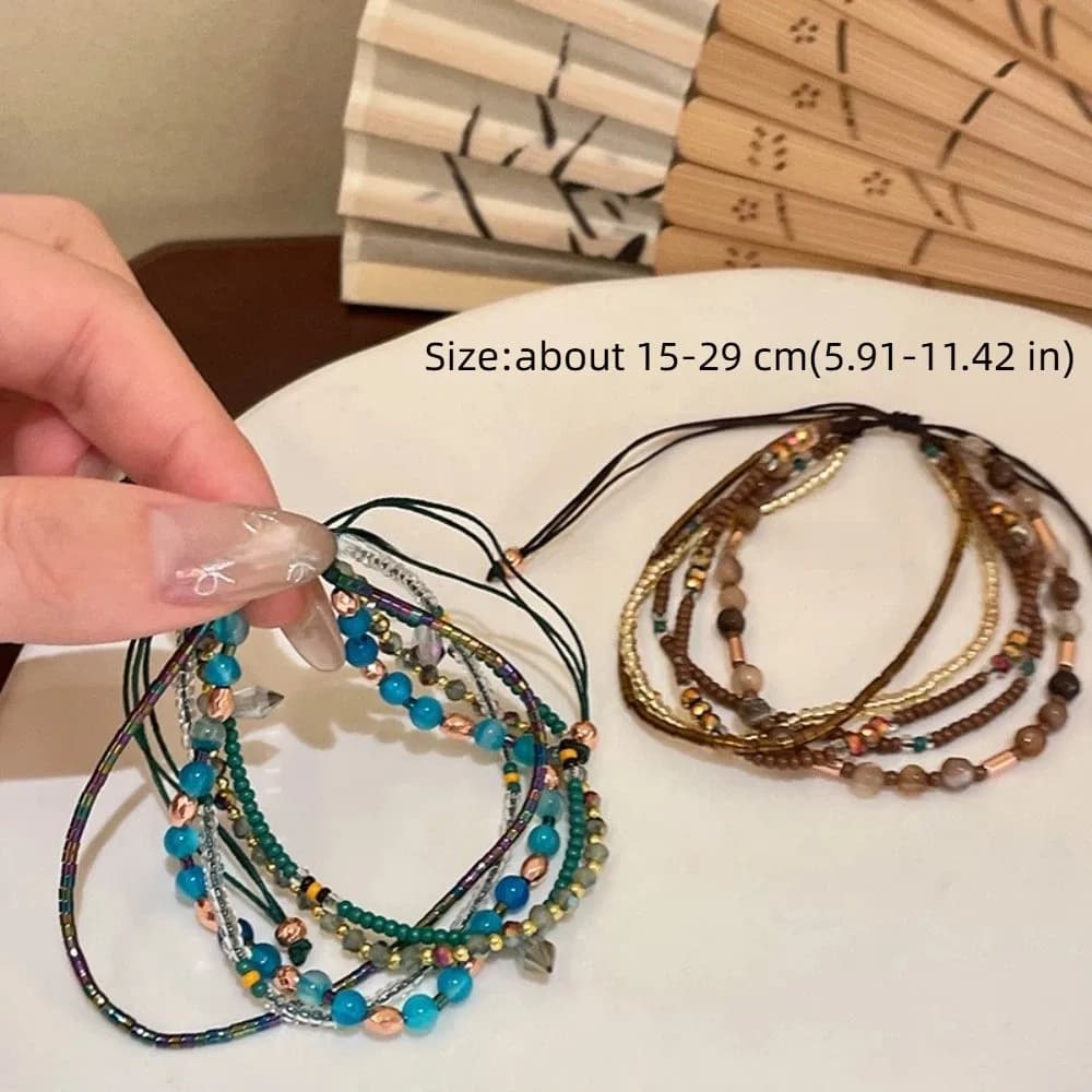 Colorful Beaded Stretchy Bracelet