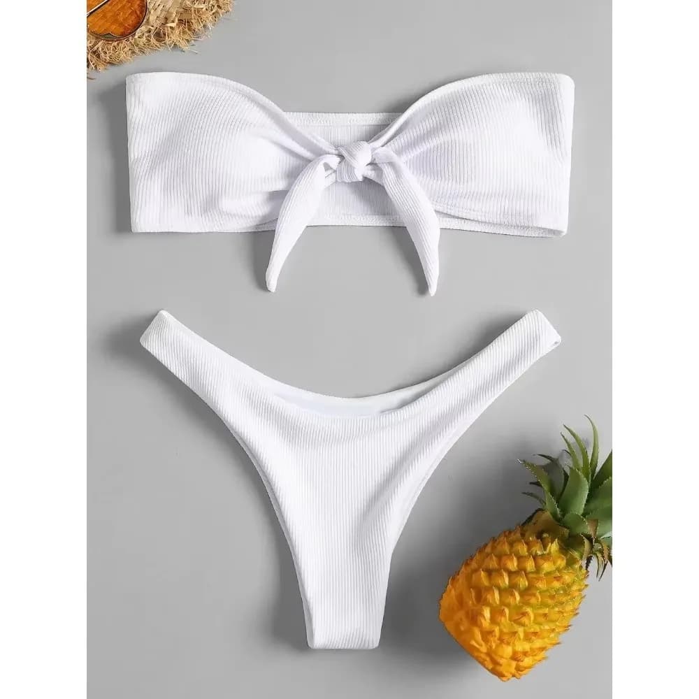 Low-Rise Thong Bikini Bottom Swimsuit
