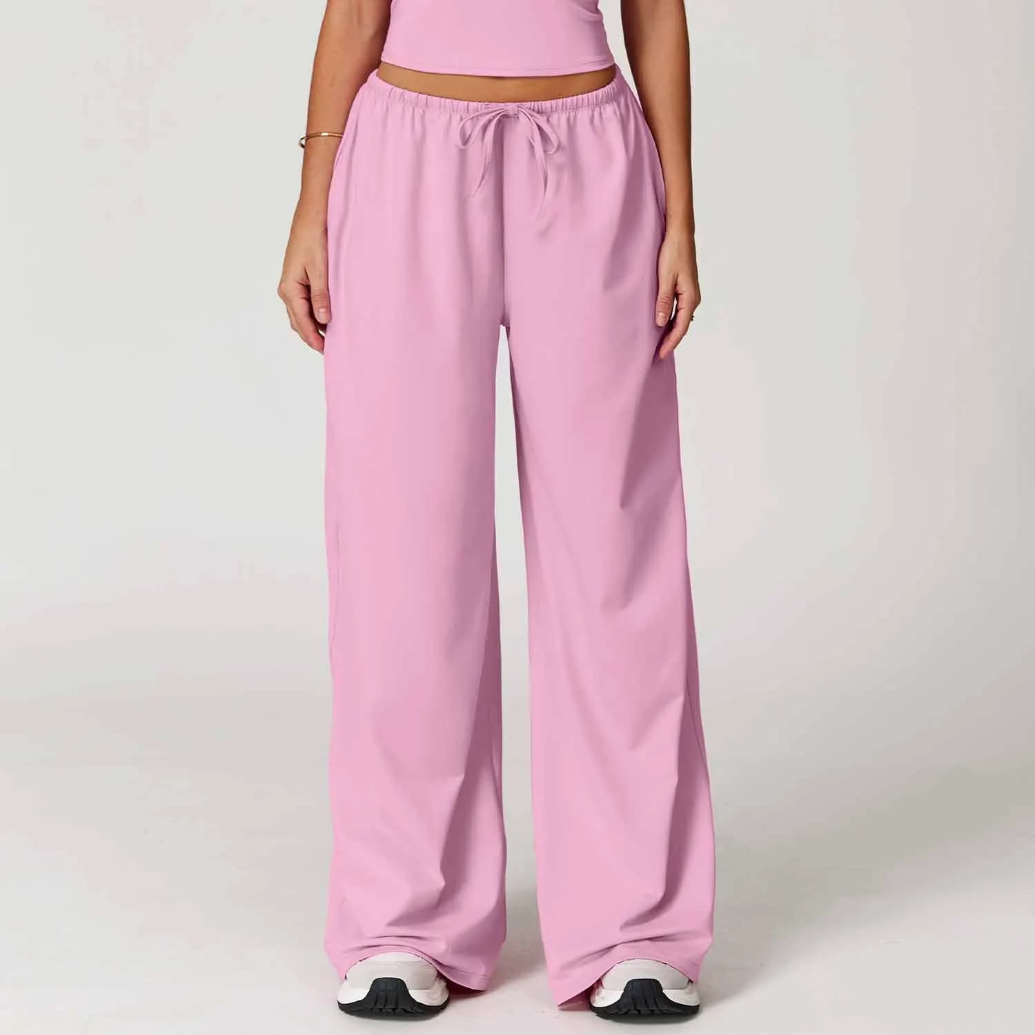 Women's Loose Yoga Pants with Drawstring Waist