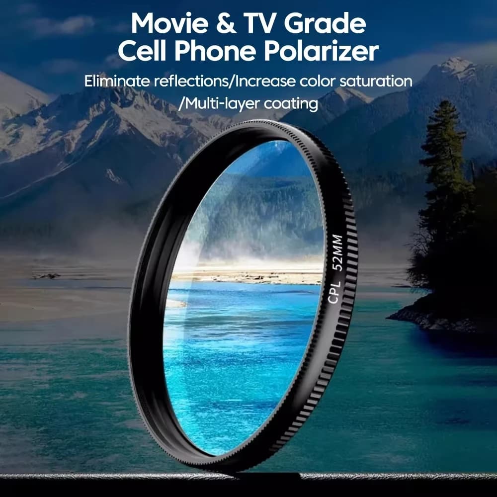 52mm Circular Polarizing Filter for Phone Cameras