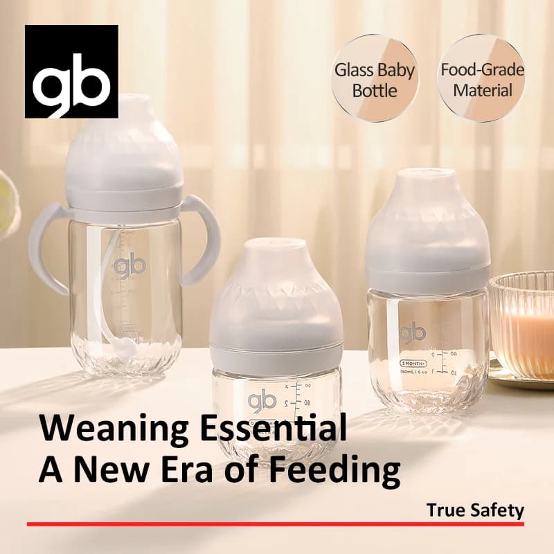 Glass Baby Bottle Wide-Neck