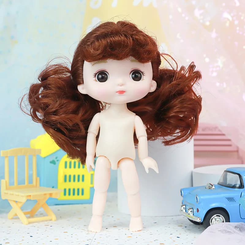 16cm Articulated Baby Doll with Outfit