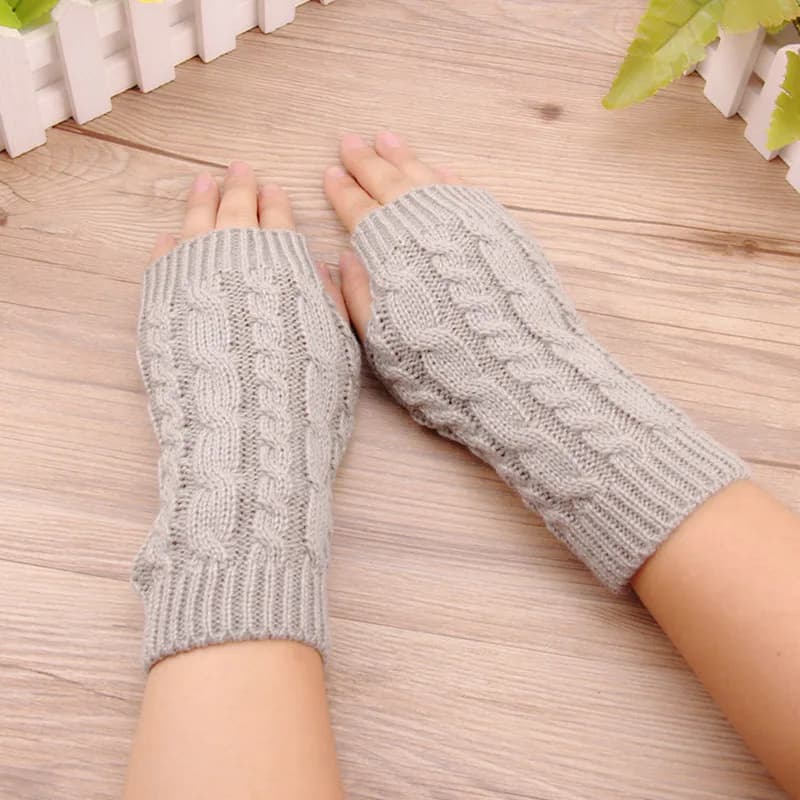 Women's Fingerless Hand Warmer Gloves