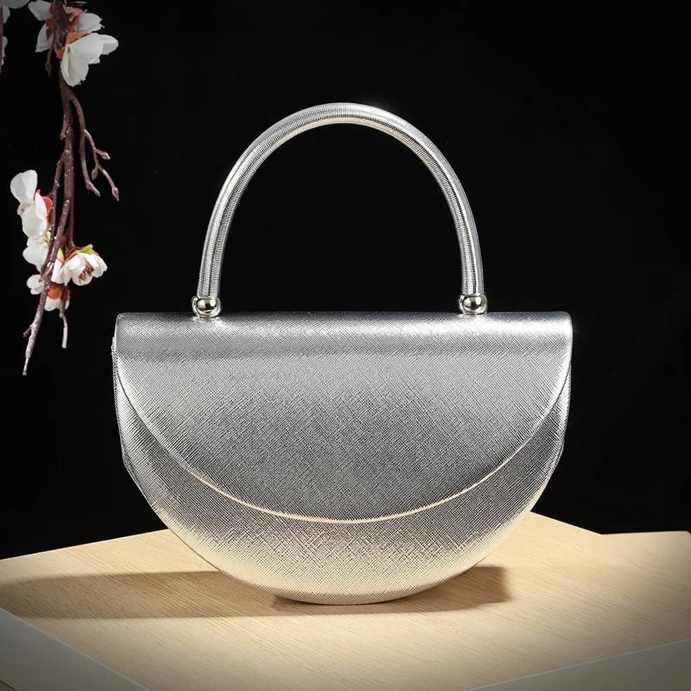 Valentine's Day Gift,Small Simple Design Square Evening Bag, Diamond Studs Clutch Bag, Suitable for Parties and Weddings