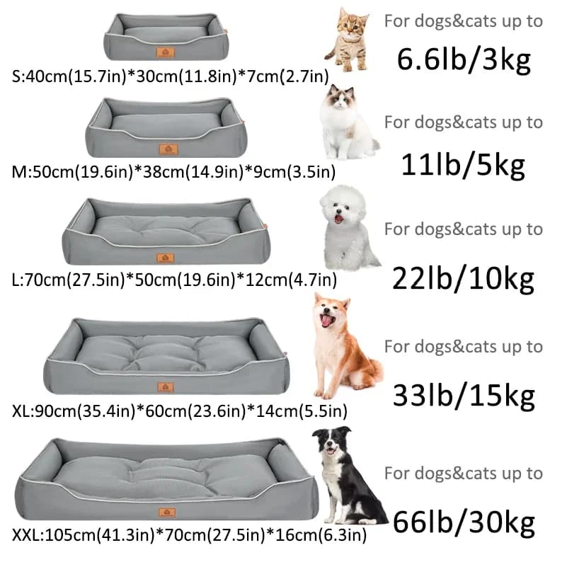 Extra Thick Supportive Dog Bed for Large Dogs