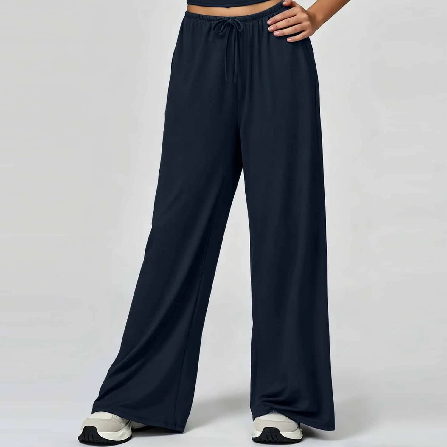 Women's Loose Yoga Pants with Drawstring Waist