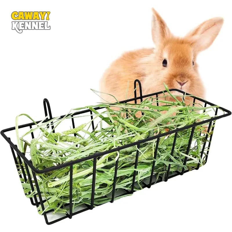 Metal Hay Feeder Rack for Rabbits