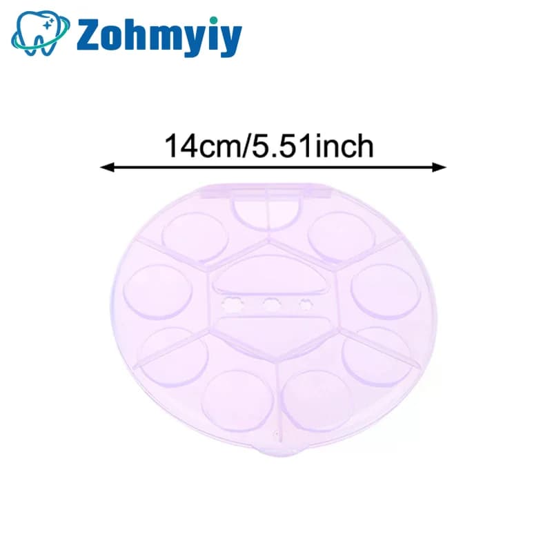 Nail Art Color Palette with Display Stand Plastic UV Gel Polish Holder DIY Drawing Paint Dish Manicure Tool
