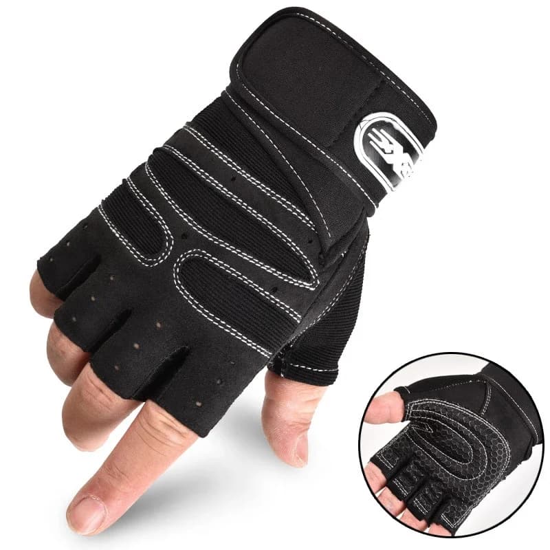 Half-Finger Wrist Guard Gloves for Fitness