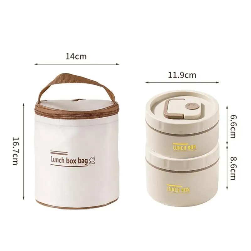 Stainless Steel Thermal Bento Lunch Box Set